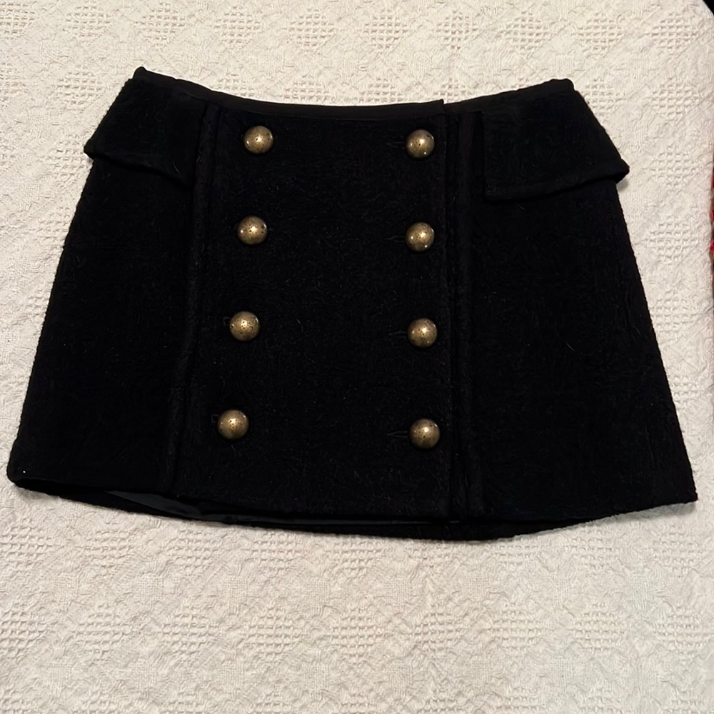 Nanette Lepore black wool skirt.